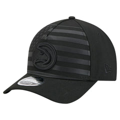 New Era Atlanta Hawks Game Day Flag A-Frame 9FORTY Adjustable Hat Black