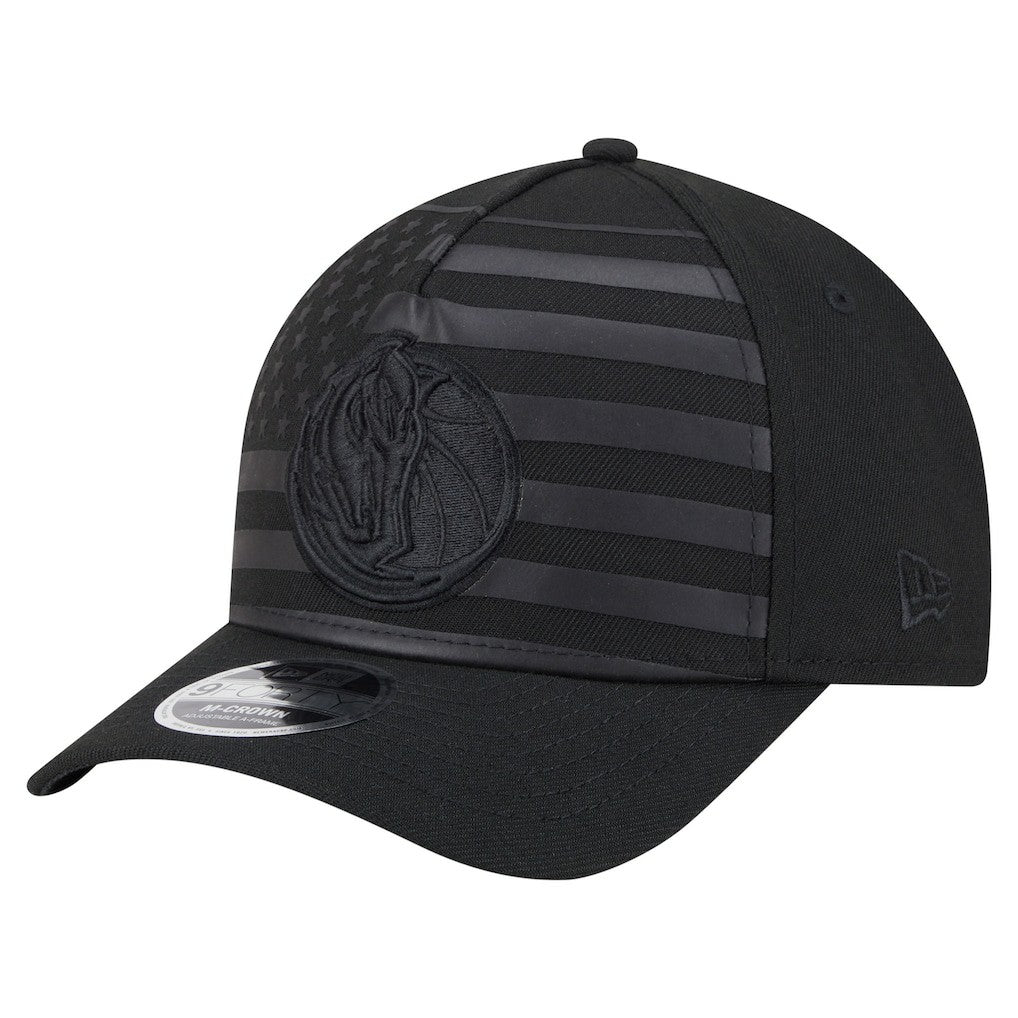 New Era Dallas Mavericks Game Day Flag A-Frame 9FORTY Adjustable Hat Black