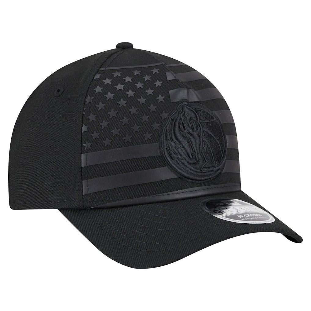 New Era Dallas Mavericks Game Day Flag A-Frame 9FORTY Adjustable Hat Black