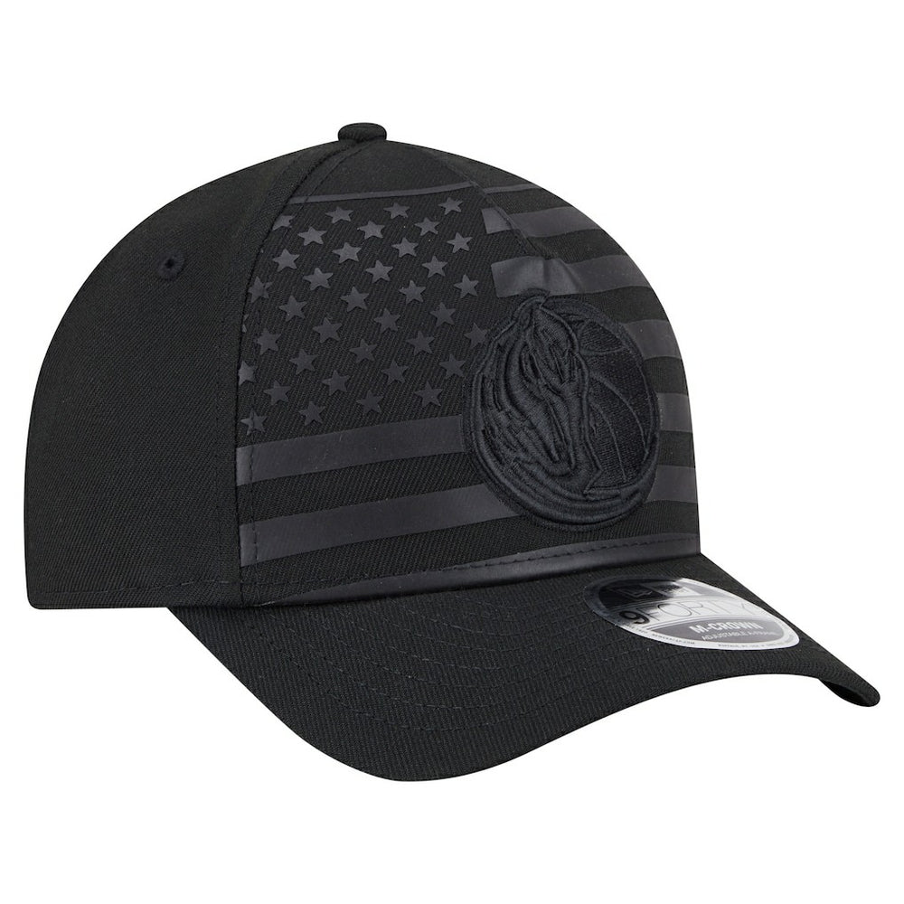 New Era Dallas Mavericks Game Day Flag A-Frame 9FORTY Adjustable Hat Black