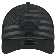New Era Chicago Bulls Game Day Flag A-Frame 9FORTY Adjustable Hat Black