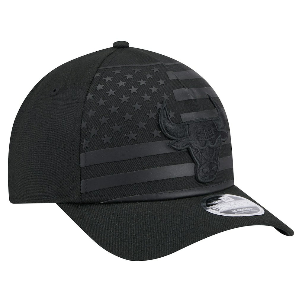New Era Chicago Bulls Game Day Flag A-Frame 9FORTY Adjustable Hat Black