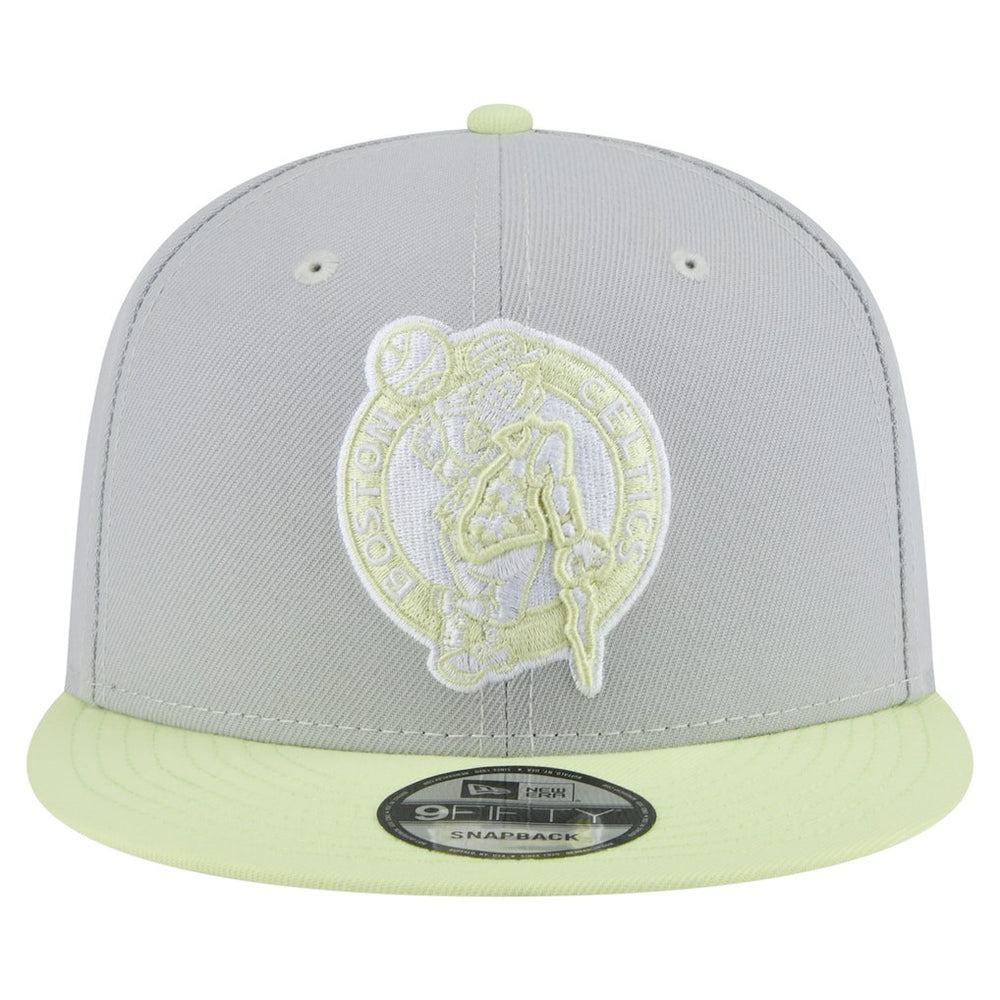 New Era Boston Celtics Color Pack Two-Tone 9FIFTY Snapback Hat Gray/Light Green