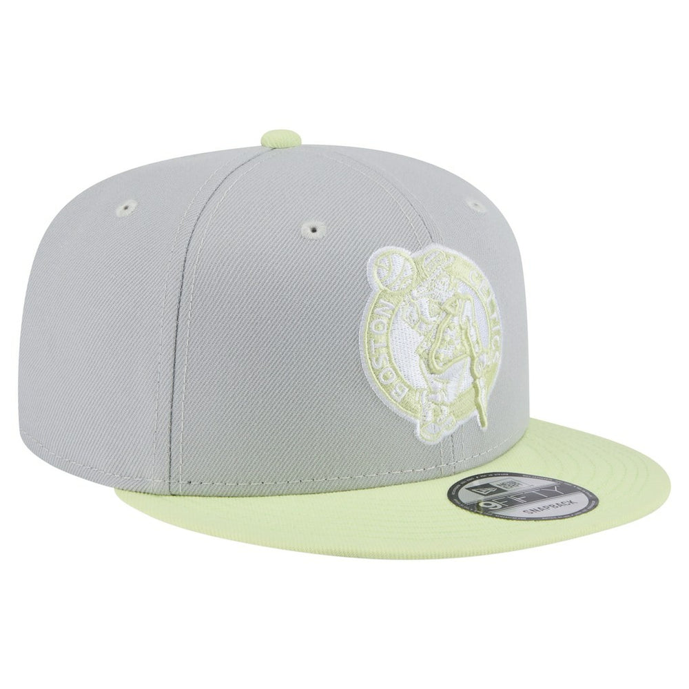 New Era Boston Celtics Color Pack Two-Tone 9FIFTY Snapback Hat Gray/Light Green