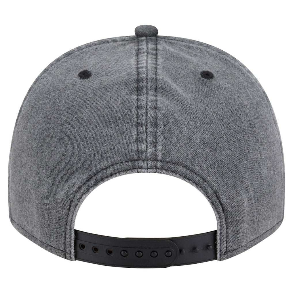 New Era Dallas Mavericks Throwback Washed Pre-Curved 9FIFTY Snapback Hat Charcoal