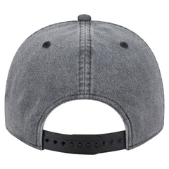 New Era Golden State Warriors Throwback Washed Pre-Curved 9FIFTY Snapback Hat Charcoal