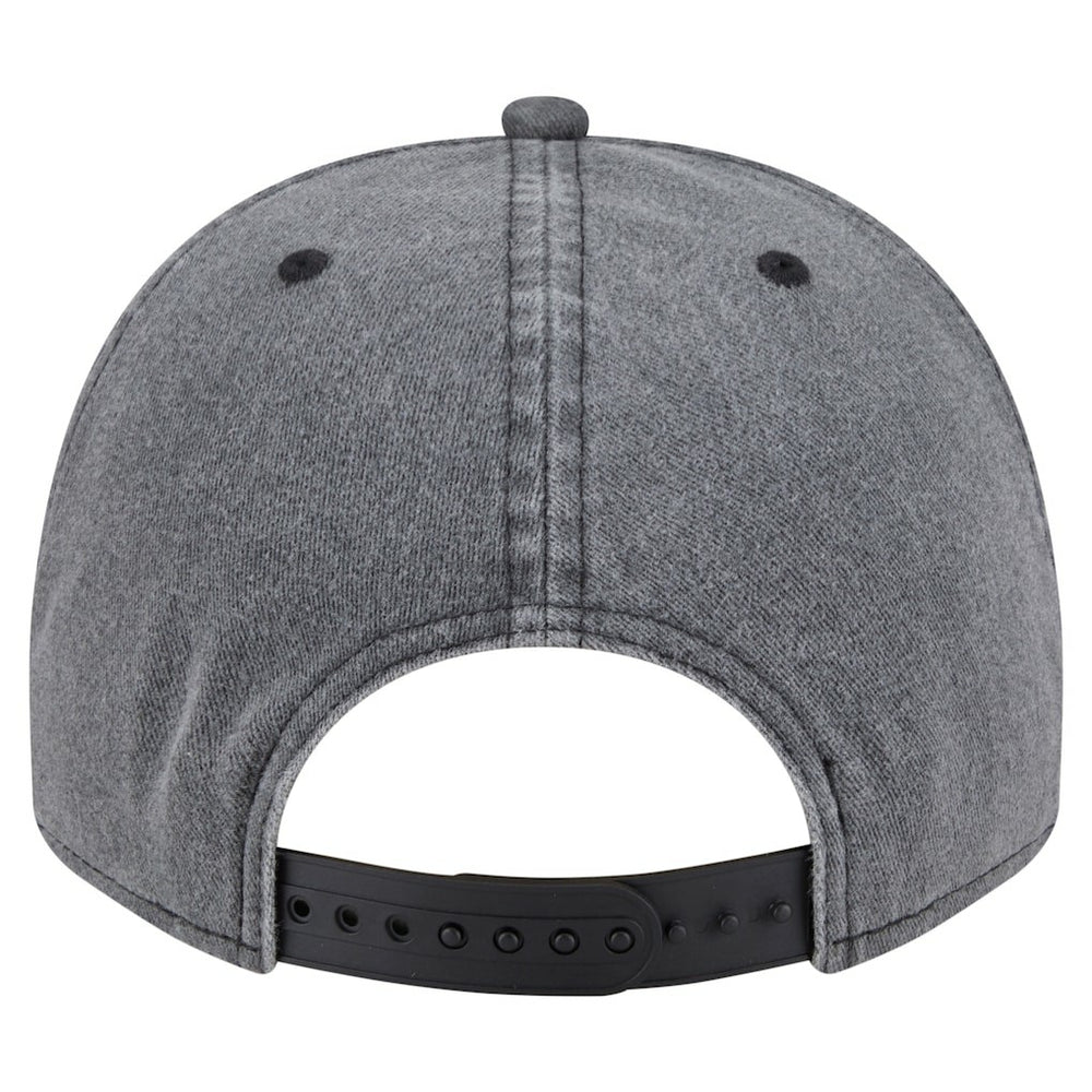 New Era Philadelphia 76ers Throwback Washed Pre-Curved 9FIFTY Snapback Hat Charcoal