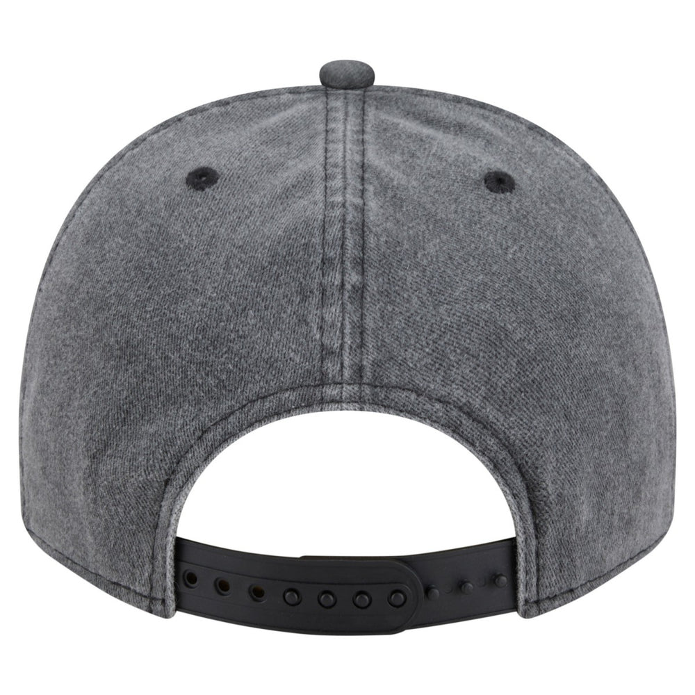 New Era Miami Heat Throwback Washed Pre-Curved 9FIFTY Snapback Hat Charcoal