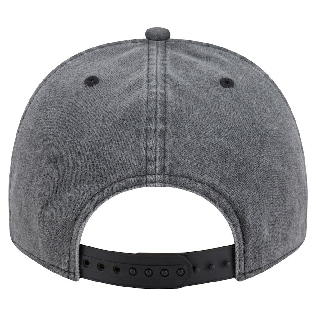New Era New Orleans Pelicans Throwback Washed Pre-Curved 9FIFTY Snapback Hat Charcoal
