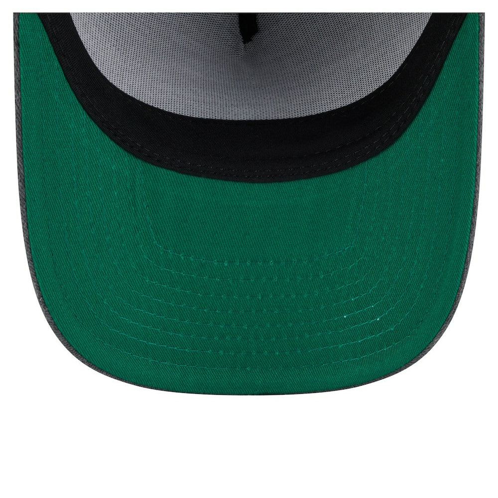 New Era Boston Celtics Throwback Washed Pre-Curved 9FIFTY Snapback Hat Charcoal