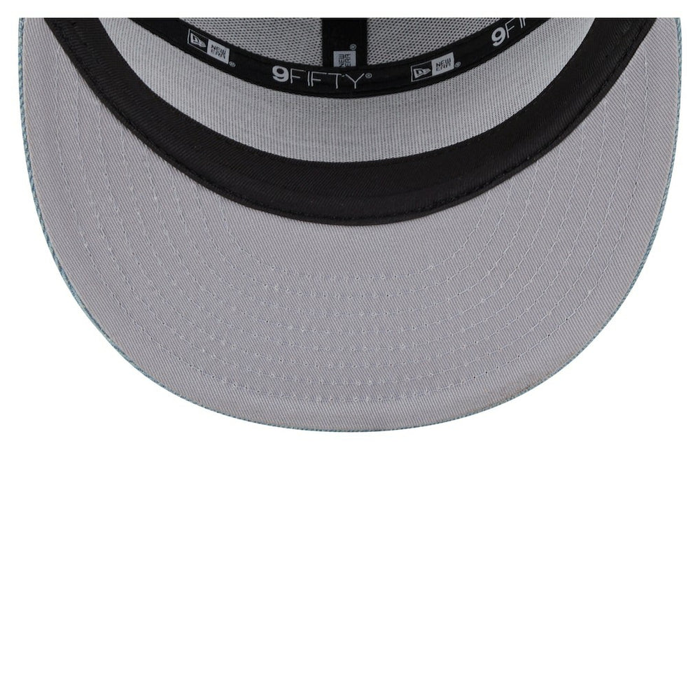 New Era Boston Celtics Adventure Denim Split Panel 9FIFTY Snapback Trucker Hat