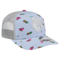 New Era Boston Celtics Adventure Aloha Pattern 9SEVENTY Stretch-Snap Hat Light Blue/Gray