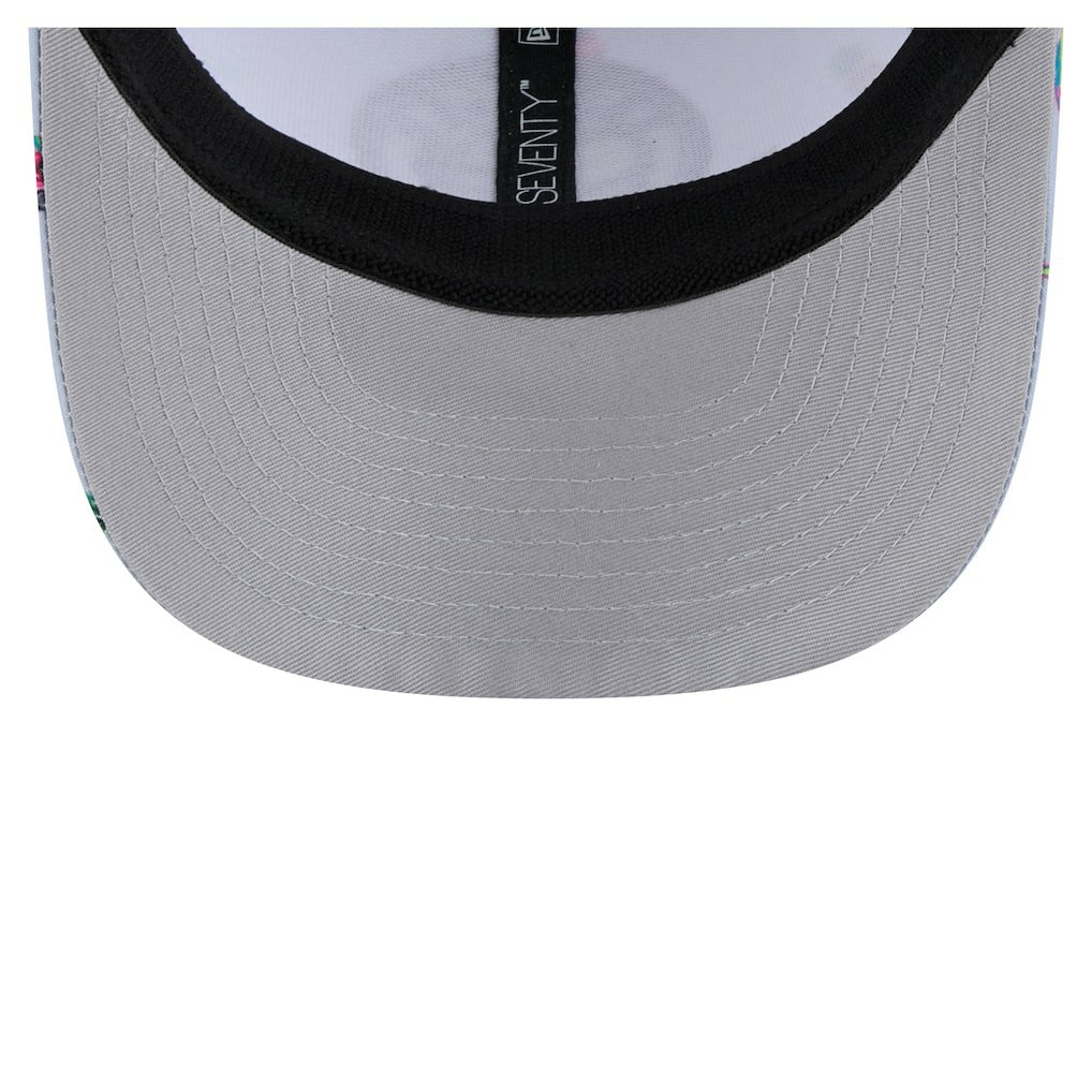 New Era Brooklyn Nets Adventure Aloha Pattern 9SEVENTY Stretch-Snap Hat Light Blue/Gray