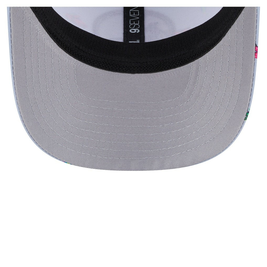 New Era Golden State Warriors Adventure Aloha Pattern 9SEVENTY Stretch-Snap Hat Light Blue/Gray