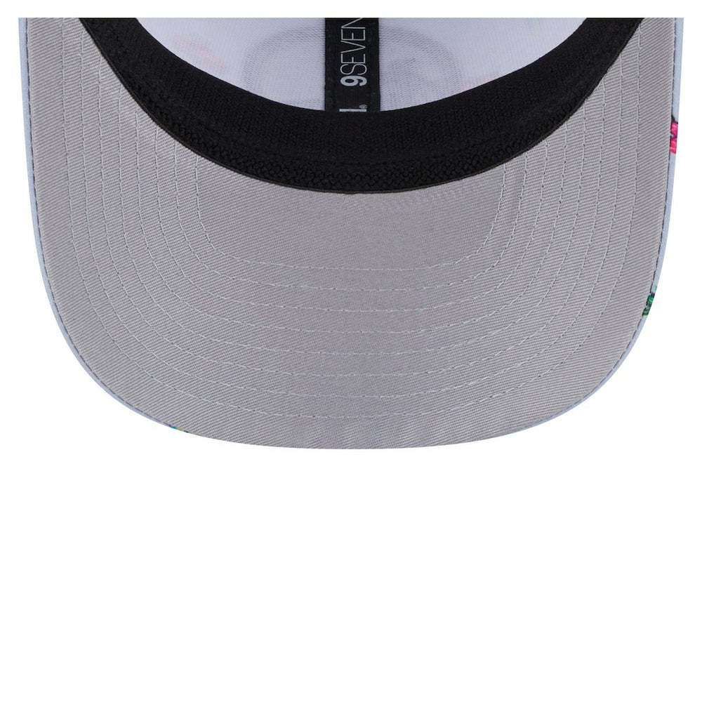 New Era Golden State Warriors Adventure Aloha Pattern 9SEVENTY Stretch-Snap Hat Light Blue/Gray