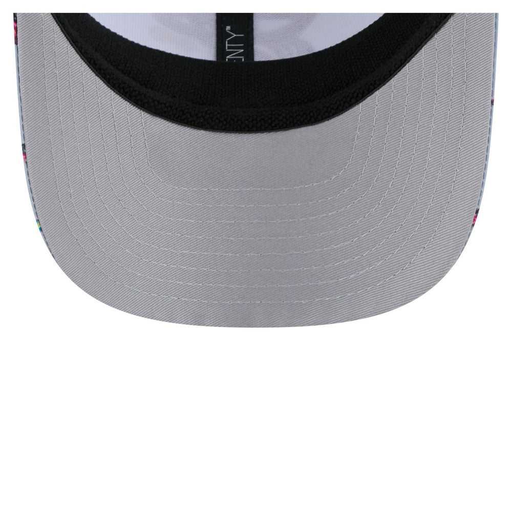 New Era Miami Heat Adventure Aloha Pattern 9SEVENTY Stretch-Snap Hat Light Blue/Gray
