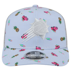 New Era Phoenix Suns Adventure Aloha Pattern 9SEVENTY Stretch-Snap Hat Light Blue/Gray