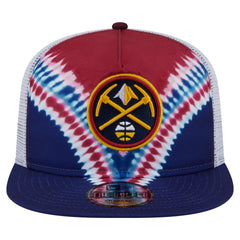 New Era Denver Nuggets Throwback Dye Golfer Snapback Hat Navy/Red