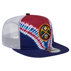 New Era Denver Nuggets Throwback Dye Golfer Snapback Hat Navy/Red