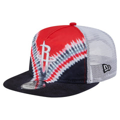 New Era Houston Rockets Throwback Dye Golfer Snapback Hat Black/Red