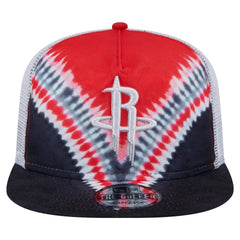 New Era Houston Rockets Throwback Dye Golfer Snapback Hat Black/Red