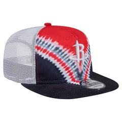 New Era Houston Rockets Throwback Dye Golfer Snapback Hat Black/Red
