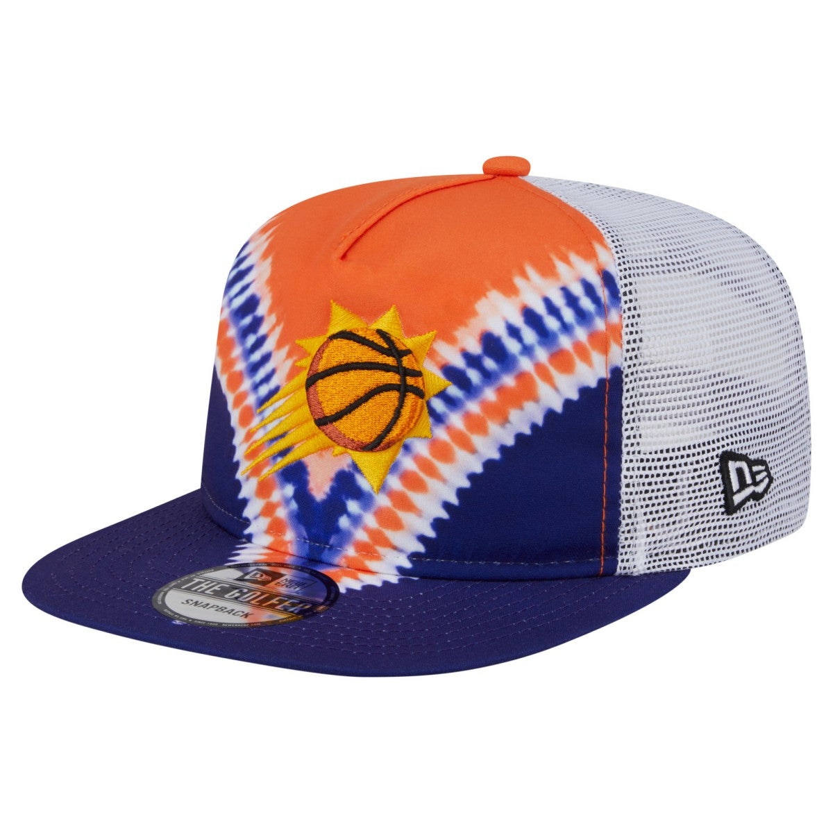 New Era Phoenix Suns Throwback Dye Golfer Snapback Hat Purple/Orange