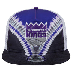 New Era Sacramento Kings Throwback Dye Golfer Snapback Hat Black/Purple