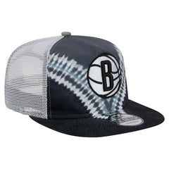 New Era Brooklyn Nets Throwback Dye Golfer Snapback Hat Black/Gray