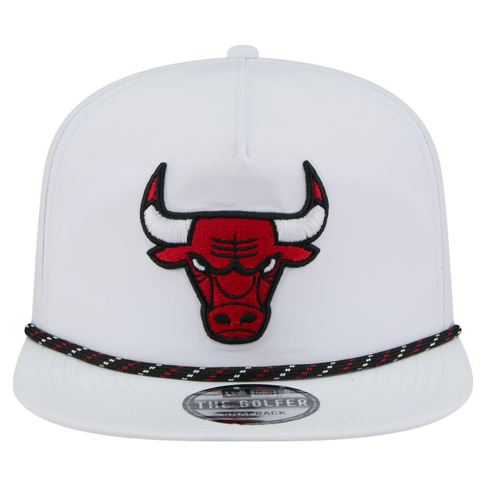 New Era Chicago Bulls Performance Rope Golfer Adjustable Hat White