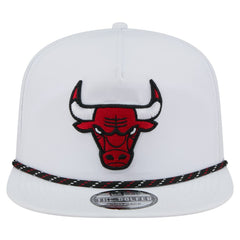 New Era Chicago Bulls Performance Rope Golfer Adjustable Hat White