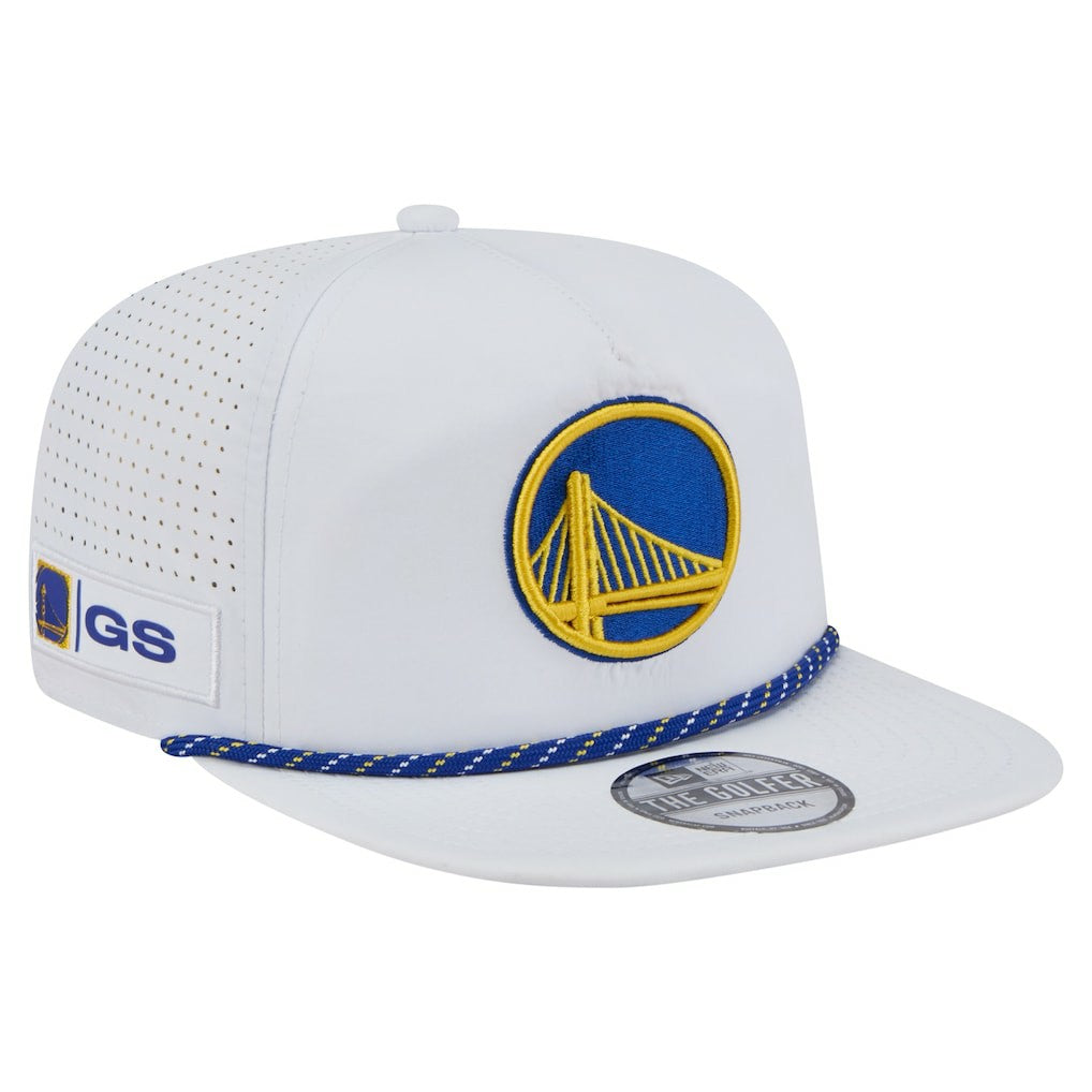 New Era Golden State Warriors Performance Rope Golfer Adjustable Hat White