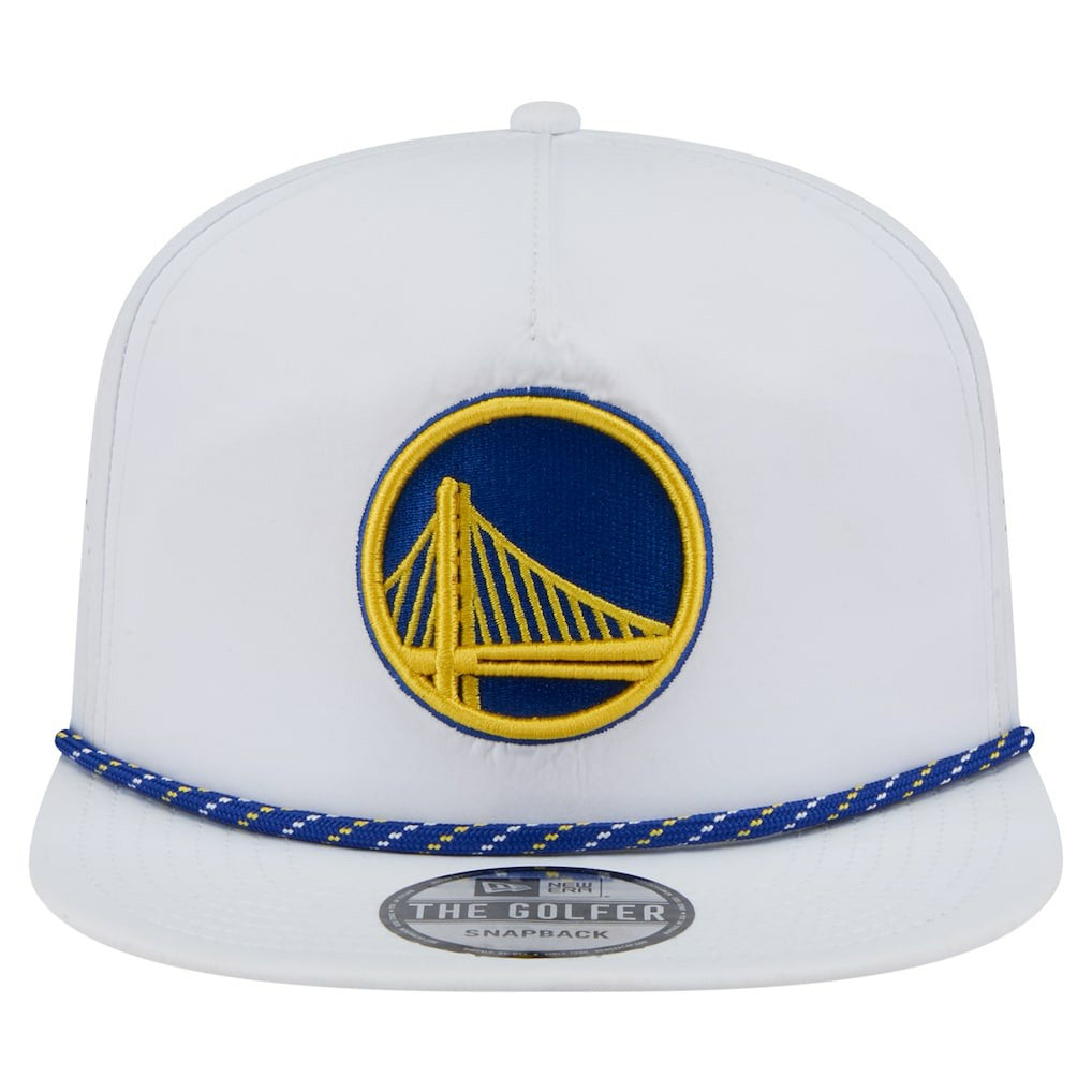 New Era Golden State Warriors Performance Rope Golfer Adjustable Hat White