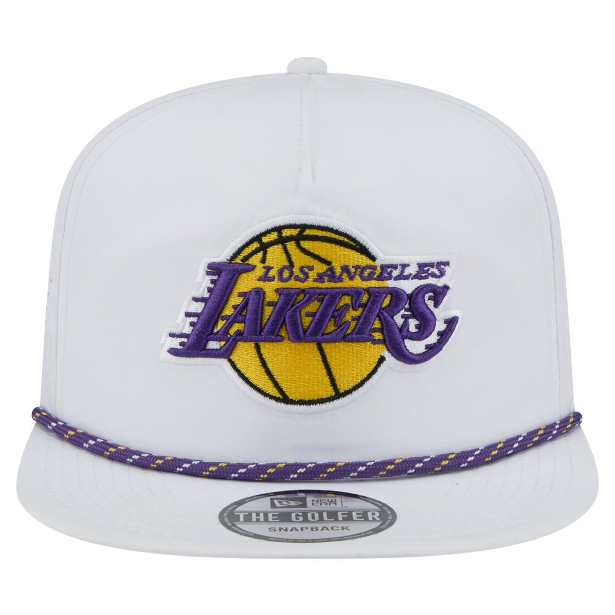 New Era Los Angeles Lakers Performance Rope Golfer Adjustable Hat White