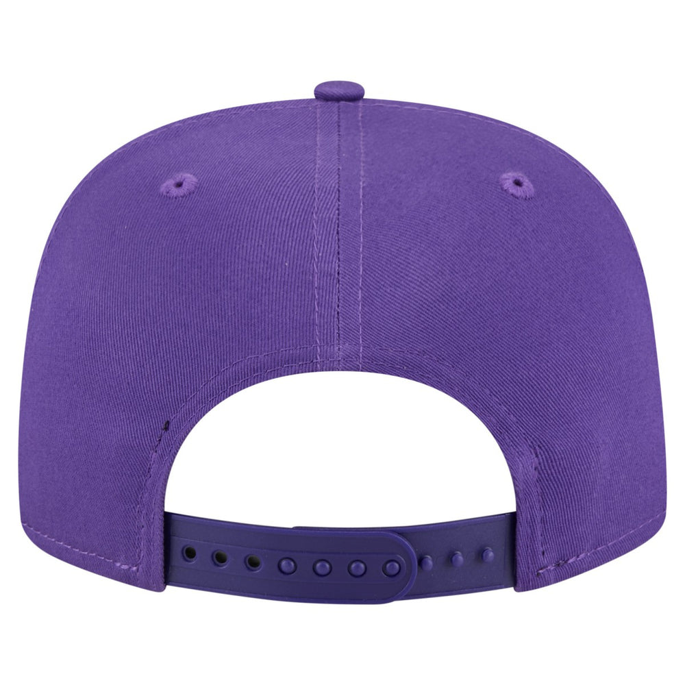 New Era Los Angeles Lakers Team Text Golfer Snapback Hat Purple