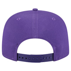 New Era Los Angeles Lakers Team Text Golfer Snapback Hat Purple