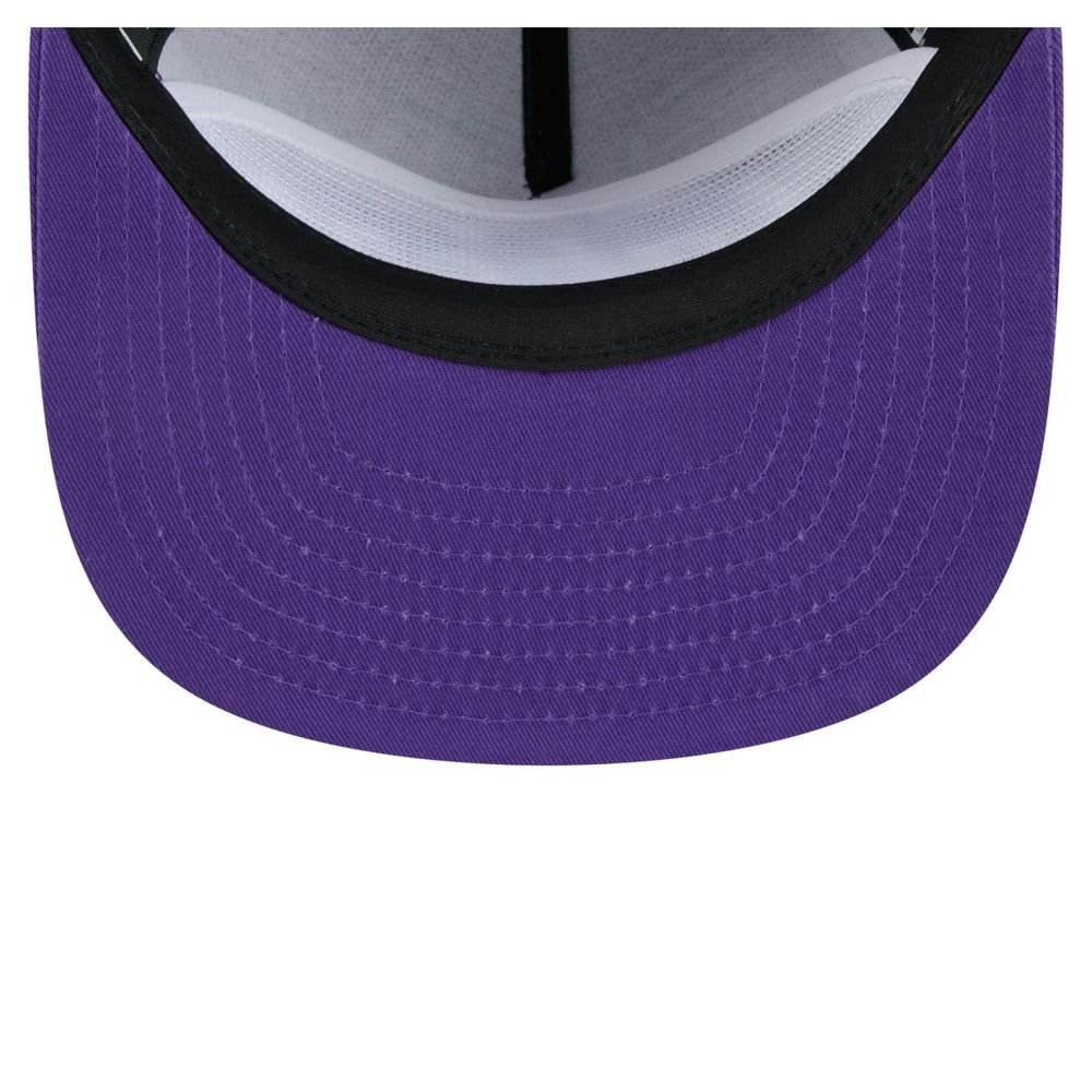 New Era Los Angeles Lakers Team Text Golfer Snapback Hat Purple