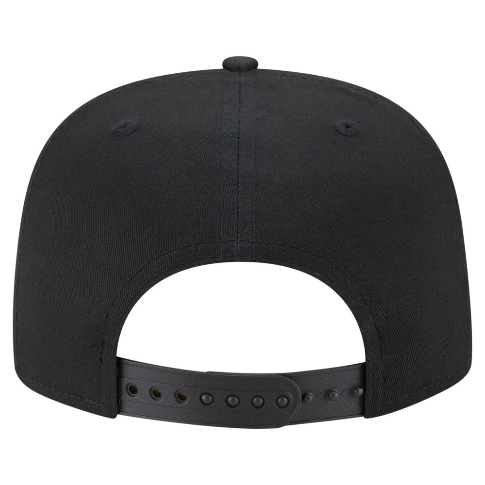New Era Miami Heat Team Text Golfer Snapback Hat Black