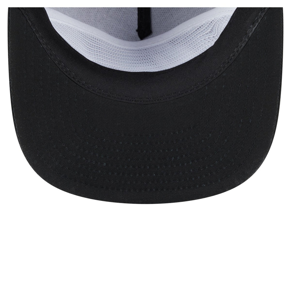 New Era Miami Heat Team Text Golfer Snapback Hat Black