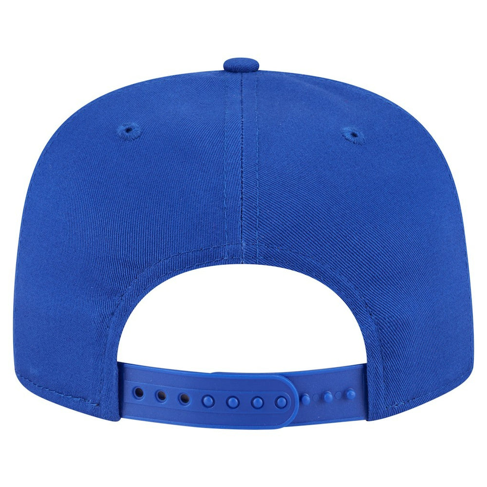 New Era Philadelphia 76ers Team Text Golfer Snapback Hat Royal