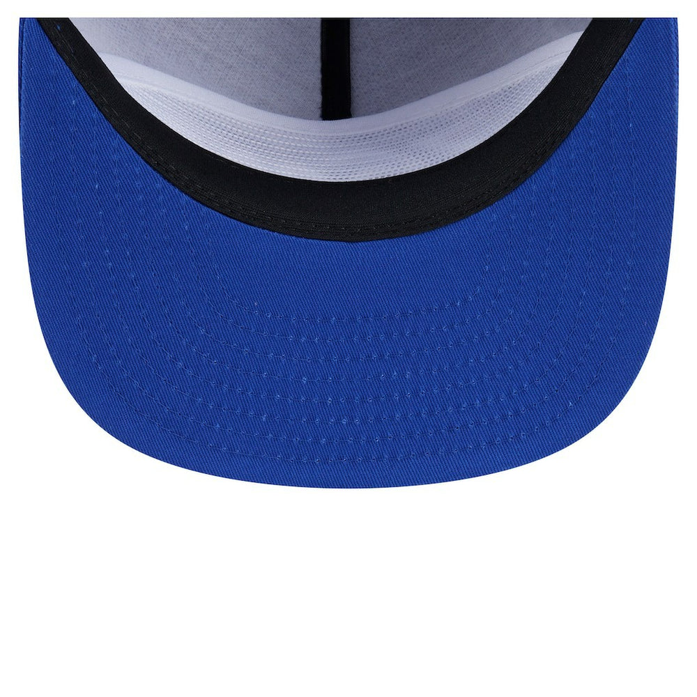New Era Philadelphia 76ers Team Text Golfer Snapback Hat Royal