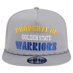 New Era Golden State Warriors Throwback Property Of Golfer Snapback Hat Gray