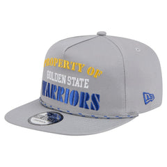 New Era Golden State Warriors Throwback Property Of Golfer Snapback Hat Gray