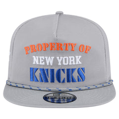 New Era New York Knicks Throwback Property Of Golfer Snapback Hat Gray