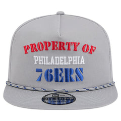 New Era Philadelphia 76ers Throwback Property Of Golfer Snapback Hat Gray