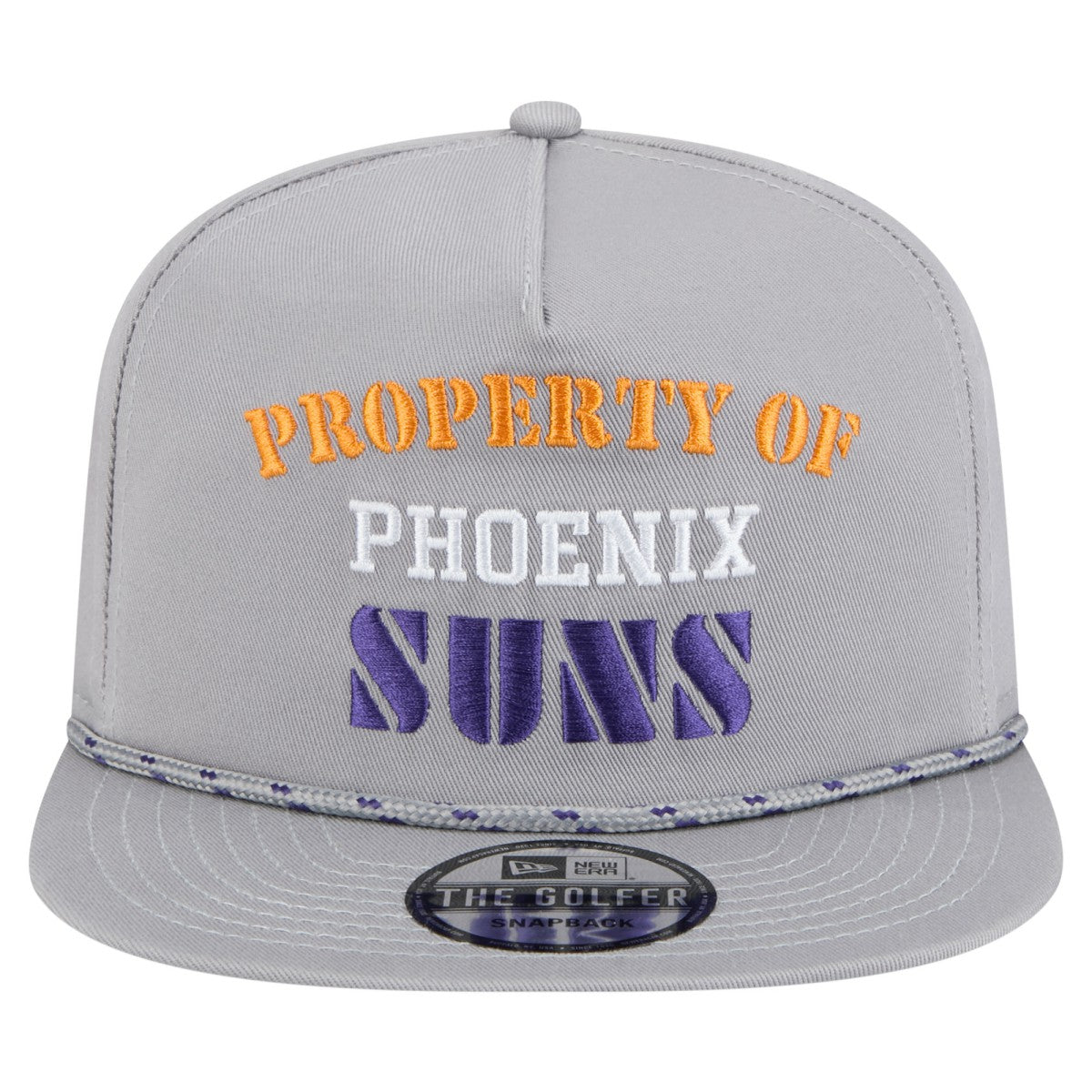 New Era Phoenix Suns Throwback Property Of Golfer Snapback Hat Gray