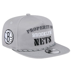 New Era Brooklyn Nets Throwback Property Of Golfer Snapback Hat Gray