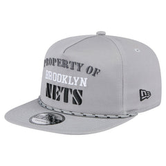 New Era Brooklyn Nets Throwback Property Of Golfer Snapback Hat Gray