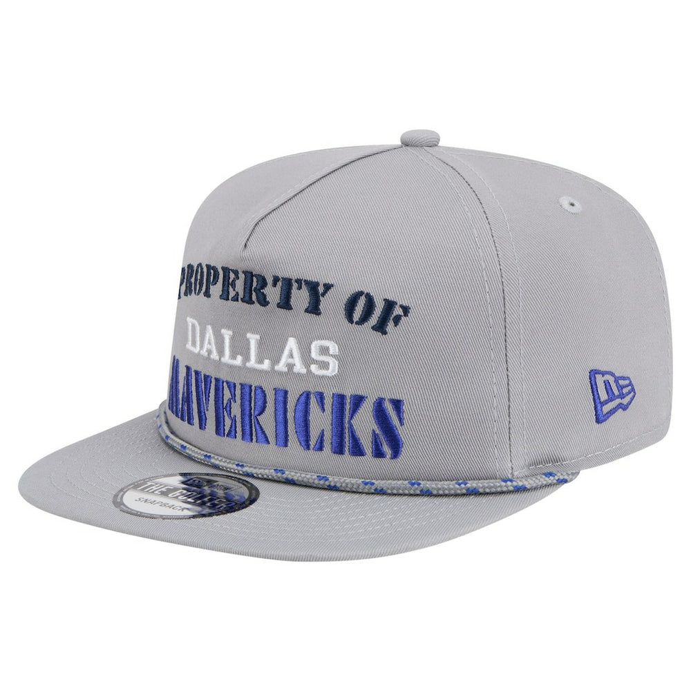 New Era Dallas Mavericks Throwback Property Of Golfer Snapback Hat Gray