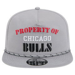New Era Chicago Bulls Throwback Property Of Golfer Snapback Hat Gray